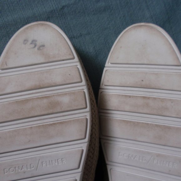 Donald Pliner Paryn Leather Tan Espadrilles Shoes Flats Slip Ons 8.5 - Picture 11 of 13